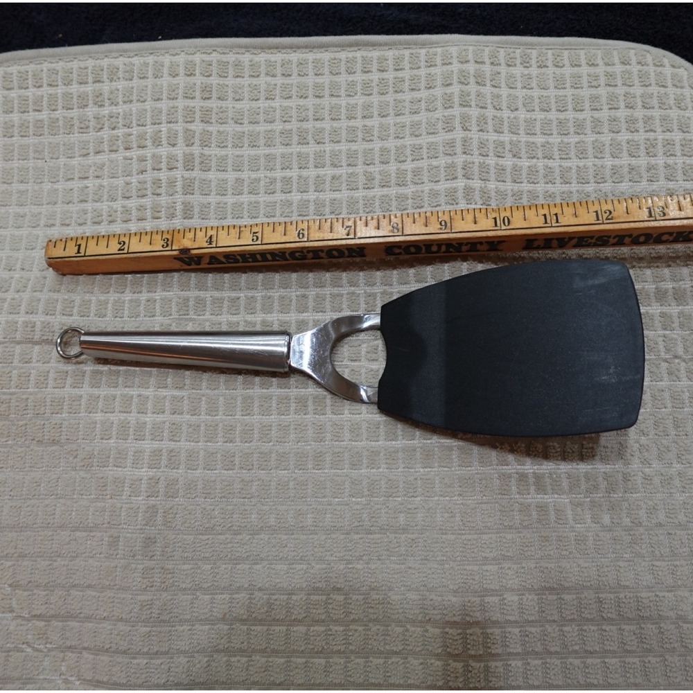 Oneida Stainless Steel Handle Spatula Black Nylon Head Kitchen Turner‎ 12 Inch